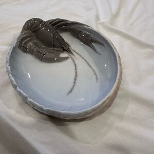 Royal Copenhagen 1920s Danish Original Royal Copenhagen Porcelain Lobster Dish